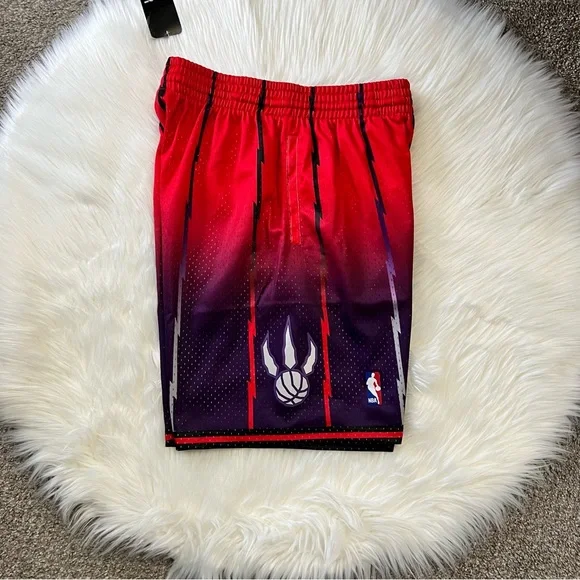 MITCHELL & NESS TORONTO RAPTORS BASKETBALL SHORTS HARDWOOD CLASSIC NBA new - Picture 4 of 6